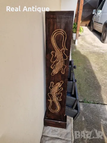 Чудесно антикварно дървено шкафче тип пирамида- 4 чекмеджета , снимка 7 - Антикварни и старинни предмети - 48530826