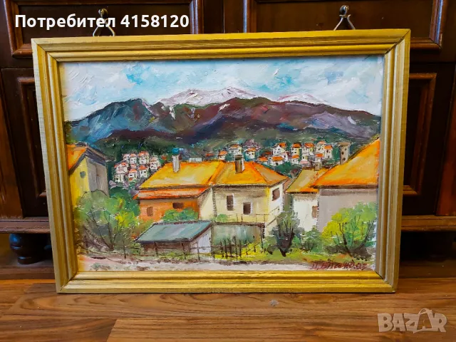 Продавам картини, рисувани на платно с маслени бои. Художник Цветан Пандов, снимка 2 - Картини - 47076286