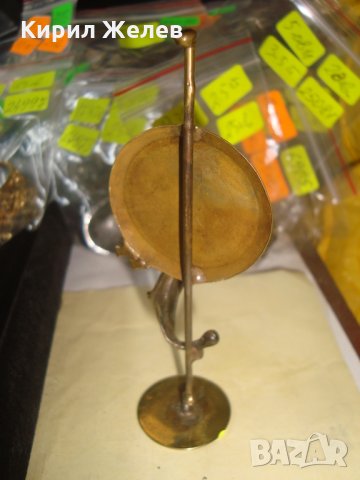 АРТ МАЛКА ПЛАСТИКА МЕСИНГ РЪЧНА ХУДОЖЕСТВЕНА РАБОТА 25029, снимка 4 - Статуетки - 34552877