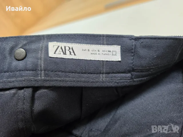 Кариран панталон Zara, снимка 2 - Панталони - 55770054
