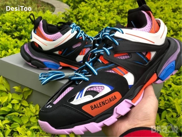 Balenciaga Track Sneaker "Black/Orange/Multicolor" , снимка 3 - Маратонки - 54359020