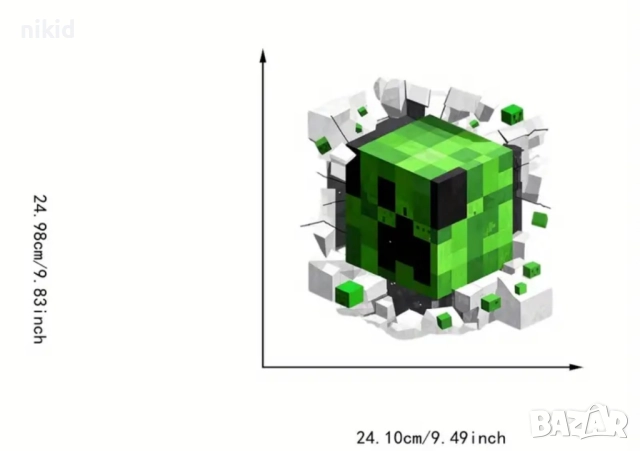 Minecraft Майнкрафт щампа термо апликация картинка за дреха блуза чанта, снимка 2 - Други - 52069987