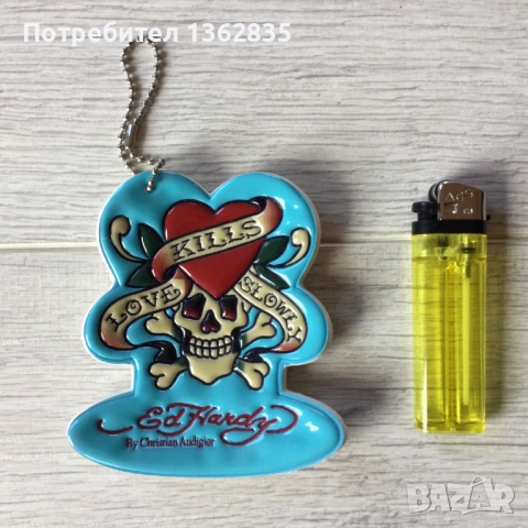 НОВ оригинален ключодържател / накит / висулка на ED HARDY от САЩ, снимка 5 - Други - 53096464