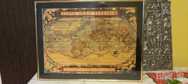 Картини Стари географски.карти 5броя, снимка 3 - Картини - 31367888