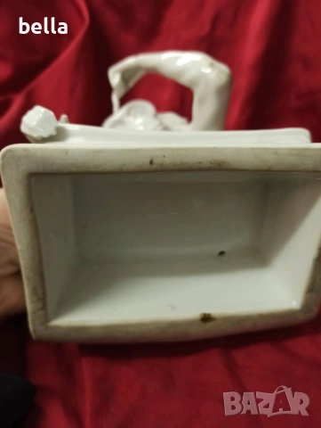 Изключително рядка порцеланова голяма пластика известна като маймуната на Дарвин, снимка 8 - Антикварни и старинни предмети - 54207020