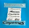 Надпис Cayenne S, емблема, бадж, порше,, 911, macan, carrera