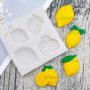 Лимон Лимони цитрус силиконов молд форма фондан шоколад смола гипс декор, снимка 1 - Форми - 38055884