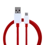 100% оригинален кабел за ONEPLUS original cable USB A to Type C 4A D301 1 m red bulk, снимка 1