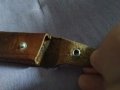 Калъвче естествена кожа за нож пълнител външен размер 120х45мм и вътрешен 105х36х13мм, снимка 4