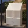 Модулен шкаф за съхранение ELEGANCE – 4 модула, бял, снимка 1