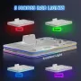 Стойка и охладителна станция с RGB LED, станция за зареждане, PS5 / PS5 Slim, бяла, снимка 3
