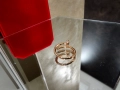 CARTIER Nail Juste un Clou Rose Small Paved Diamonds Пръстен Пирон, снимка 6