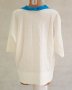 Дамска бяла блуза с контрастни елементи в синьо Margo Collection - 4XL, снимка 2
