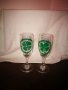 Любителски рисувани стъклени чаши за 60-ти юбилей, снимка 1 - Подаръци за юбилей - 29696878