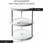Въртяща се 3-етажна поставка – 360° организация за кухня, баня и дом, снимка 7