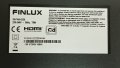 Finlux 39-FHA-5230 със счупен екран-17IPS62/17MB171/RF-CF385001SE30-0801/VES385WNDP-2D-N01, снимка 2