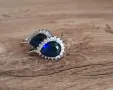 Сребърни обеци 925 с цирконий , снимка 1