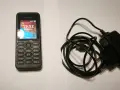Телефон Nokia 130 черен в кутия със зарядно и книжка - лек компактен, фенерче, блутут, часовник, снимка 1