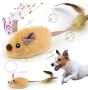 Интерактивна играчка за котки,кучета, движеща се играчка мишка,презареждаща се, със звук, до 120 мин, снимка 1