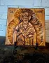 Свети Никола, икона-дърворезба, снимка 1