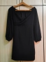 Черна официална къса рокля L, снимка 1