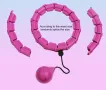 Хула хоп Hula Hoop обръч за тренировки и отслабване, коремен масаж, снимка 4