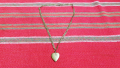 Кордон ланец с медальон сърце, снимка 1 - Антикварни и старинни предмети - 44574612