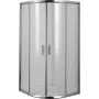 Овална душ кабина ROUND, 90х90х190 см, прозрачно стъкло, хром, снимка 1
