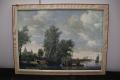 Картина репродукция / канава/ Salomon van Ruysdael - Rivierlandschap met veerpont (1649), снимка 2