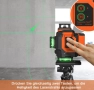 Лазерен нивелир TakamineTech с кръстосани линии, зелени лазерни диоди, 4 x 360 градуса, самонивелира, снимка 8