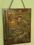 Красива Стара Медна Декоративна Картина върху  Дърво , Медно Пано-, снимка 8
