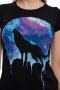 Нова дамска тениска с дигитален печат Вълк - Луна, Серия вълци, снимка 2