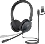 Кабелни слушалки NUROUM HP21 с два микрофона, USB-A/USB-C и заглушаване, снимка 1