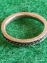 Сребърен пръстен тип халка орнаментиран майсторска изработка 51893, снимка 6