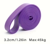 Лилав Плосък Фитнес Ластик с до 45 кг Съпротивление Тренировки Йога Стречинг Упражнения, снимка 1