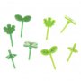 10 бр забавни клечки топери листа листо за забождане на хапки мъфини плодове зеленчуци вилички деца, снимка 4