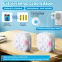 Подводни LED лампи за басейн 2 броя с дистанционно RGB потопяеми IP68 - Бял, снимка 4