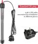 HITOP HP-608 300W потопяем и регулируем нагревател за аквариум с термометър и вендузи, снимка 4