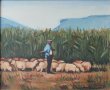 Картина "Овчар със стадо", худ. Олег Памуков, снимка 2