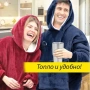 Меко одеяло Hoodie с ръкави, снимка 2