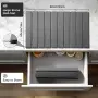 Постелка за сушене на съдове от диатомит, сгъваема, 60 x 40 см, сива, снимка 2