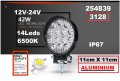 Халоген метален LED 12/24V, 42w- Кръгъл  -254839