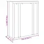 vidaXL Текстилен гардероб с отделения и летви, 45 x 150 x176 см, кафяв, снимка 9