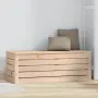 vidaXL Кутия за съхранение, 89x36,5x33 см, борово дърво масив, снимка 3