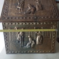 викторианска кутия за дърва и въглища, снимка 7 - Други ценни предмети - 42164908