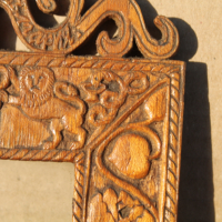 Резбована рамка за снимка ''Боже пази България", снимка 4 - Антикварни и старинни предмети - 44515184