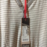Мъж.блуза-"Solid Waldo-Jeans"-/памук/,цвят-кремаво+сиво. Закупен от Италия., снимка 6 - Блузи - 30992025