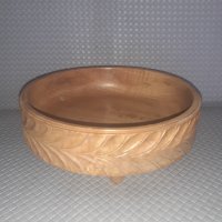 Дървена купа,бонбониера., снимка 1 - Други ценни предмети - 34160983
