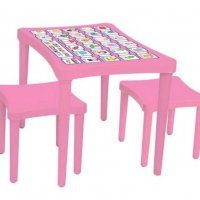 Детска Маса с два стола Масичка Чудесен Подарък , снимка 3 - Мебели за детската стая - 31415489