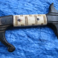 Османски дълъг ханджар нож кама, снимка 6 - Антикварни и старинни предмети - 30314736